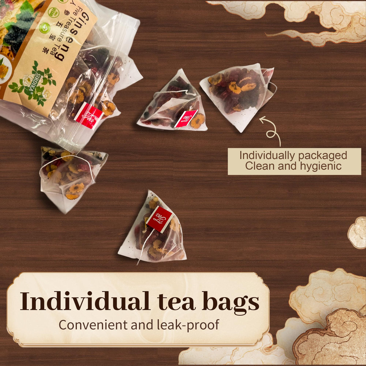 Natural sweetness and aroma of the blend, customizable with honey.
