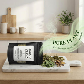 SIRDIKA Herbal daily-use ritual communicates caffeine-free versatility.