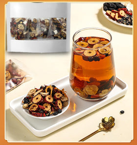SIRDIKA Orange peel, maca, eucommia close-up hints natural energy.
