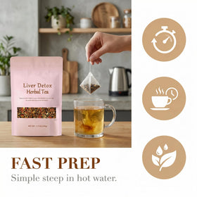 Sirdika Serving Tea Glass captures a warm healthful moment.