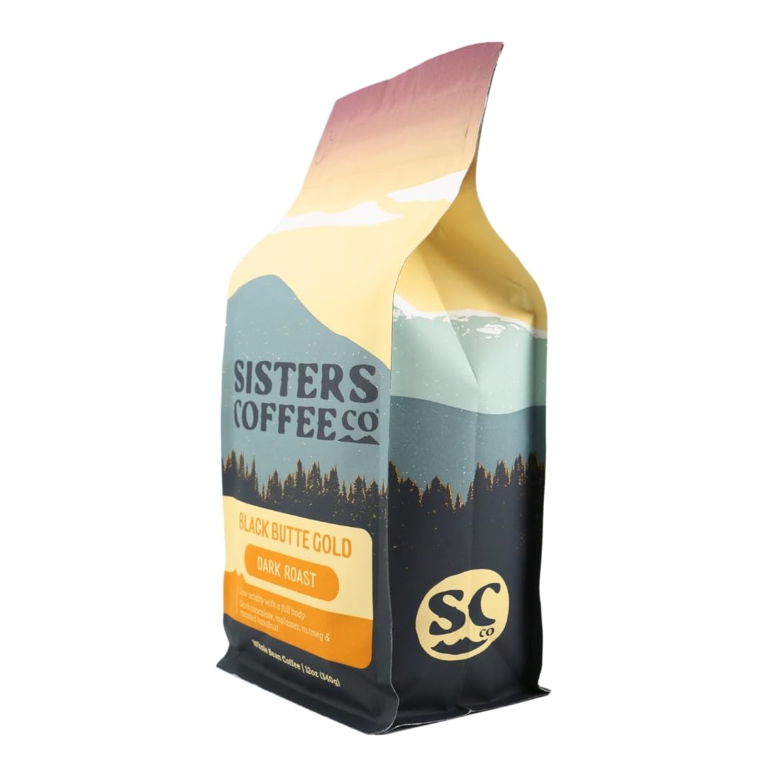 Sisters Coffee Black Butte Gold aroma close-up highlights chocolate and hazelnut notes.