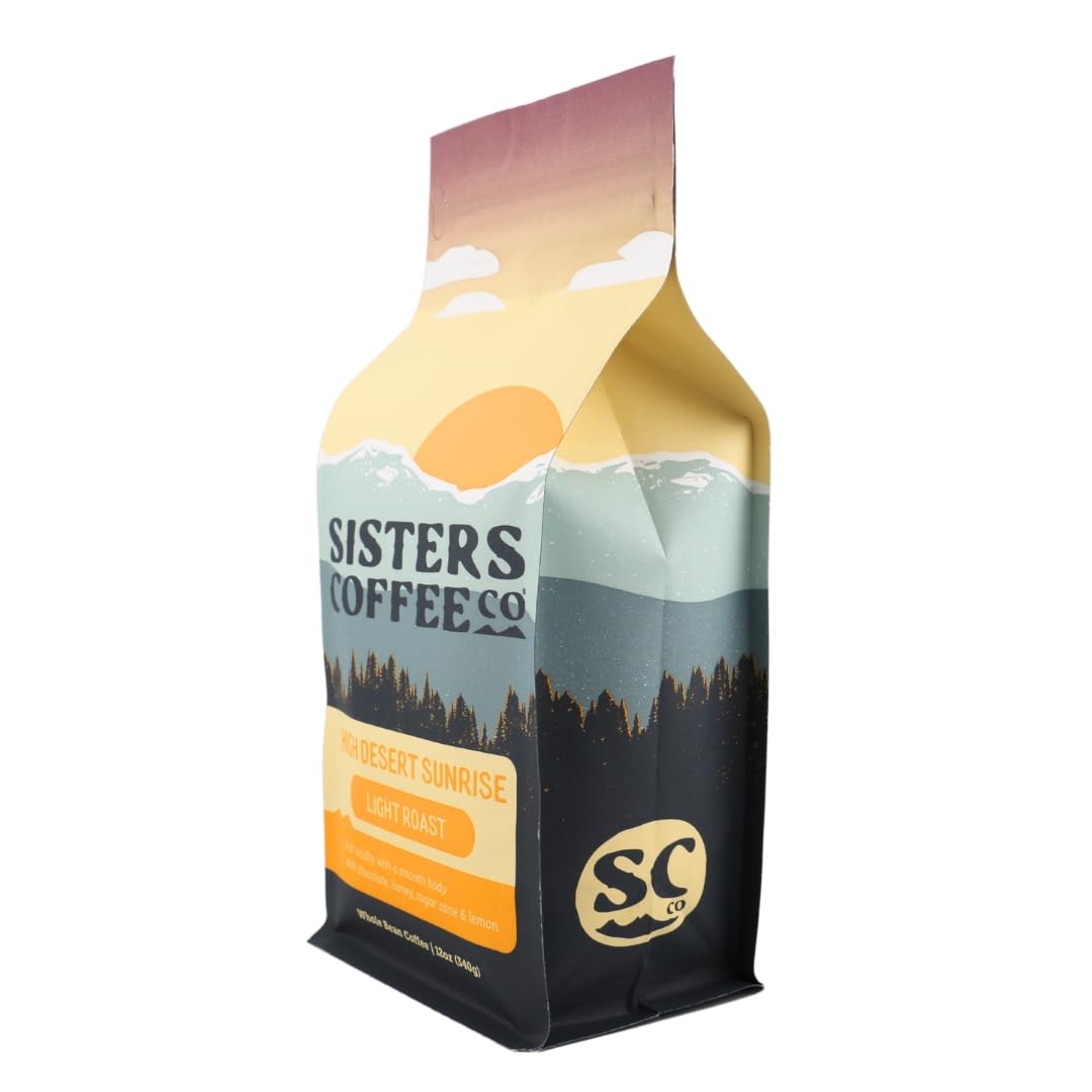 Sisters Coffee High Desert Sunrise whole bean bag ideal for versatile brewing
