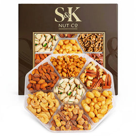 S&K Nut Co. Mother’s Day nuts gift tray—ready-to-share centerpiece for brunch.