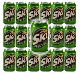 Ski Citrus Soda 18-pack cans for a refreshing on-the-go break.