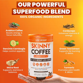 Skinny Coffee SuperBoost cravings-control cup supports appetite management.