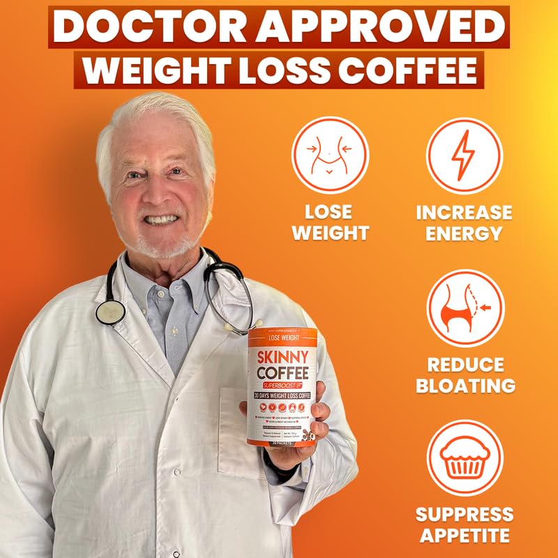 Skinny Coffee SuperBoost morning cup offers steady energy without jitters.