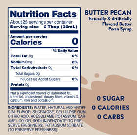 Skinny Mixes Butter Pecan protein-shake flavoring boosts taste and variety.