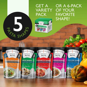 Skinny Pasta fettuccini presents a light, satisfying noodle option.