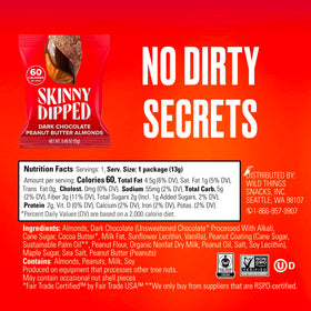 60-calorie SKINNYDIPPED mini bag for portion-controlled snacking.