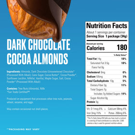SkinnyDipped almonds closeup with glossy chocolate glaze for a delicious crunchy treat.