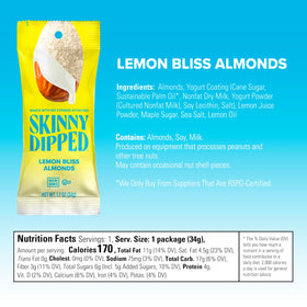 SKINNYDIPPED peanut butter dark chocolate almonds, creamy and nutty