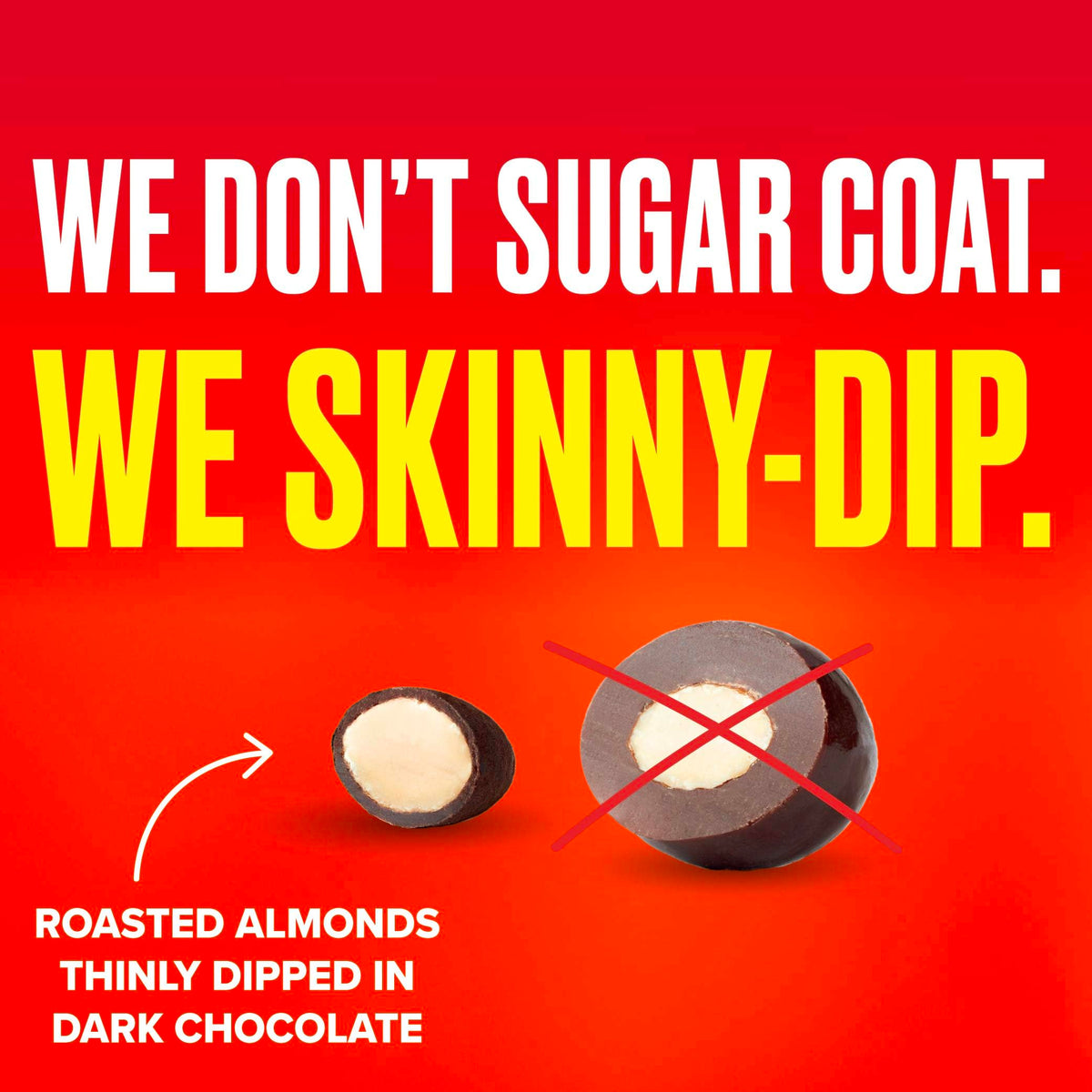 Peanut butter dusting adds creamy, peanut-buttery note to almonds.