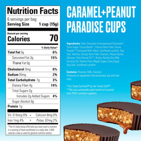 Visible crunchy peanuts and creamy peanut butter inside a glossy chocolate coating.