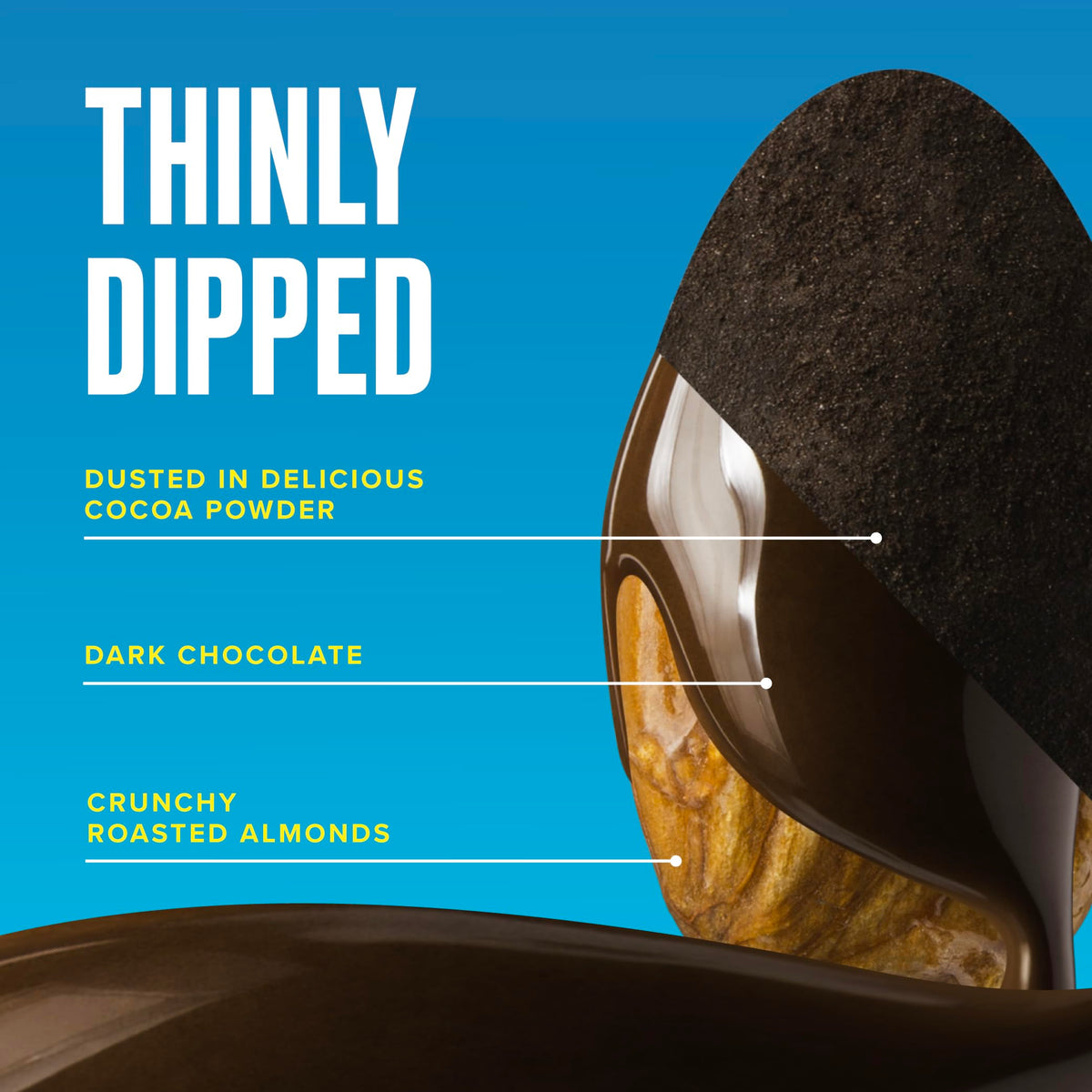 SkinnyDipped pack of five 3.5 oz bags for convenient snacking