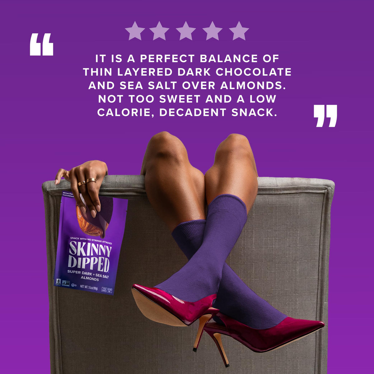 Gluten-free and non-GMO ingredients support a clean-label snack option.
