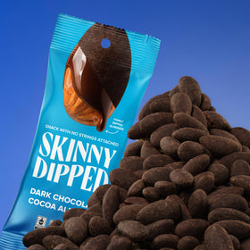 SkinnyDipped gluten-free and kosher label supports inclusive dietary needs.