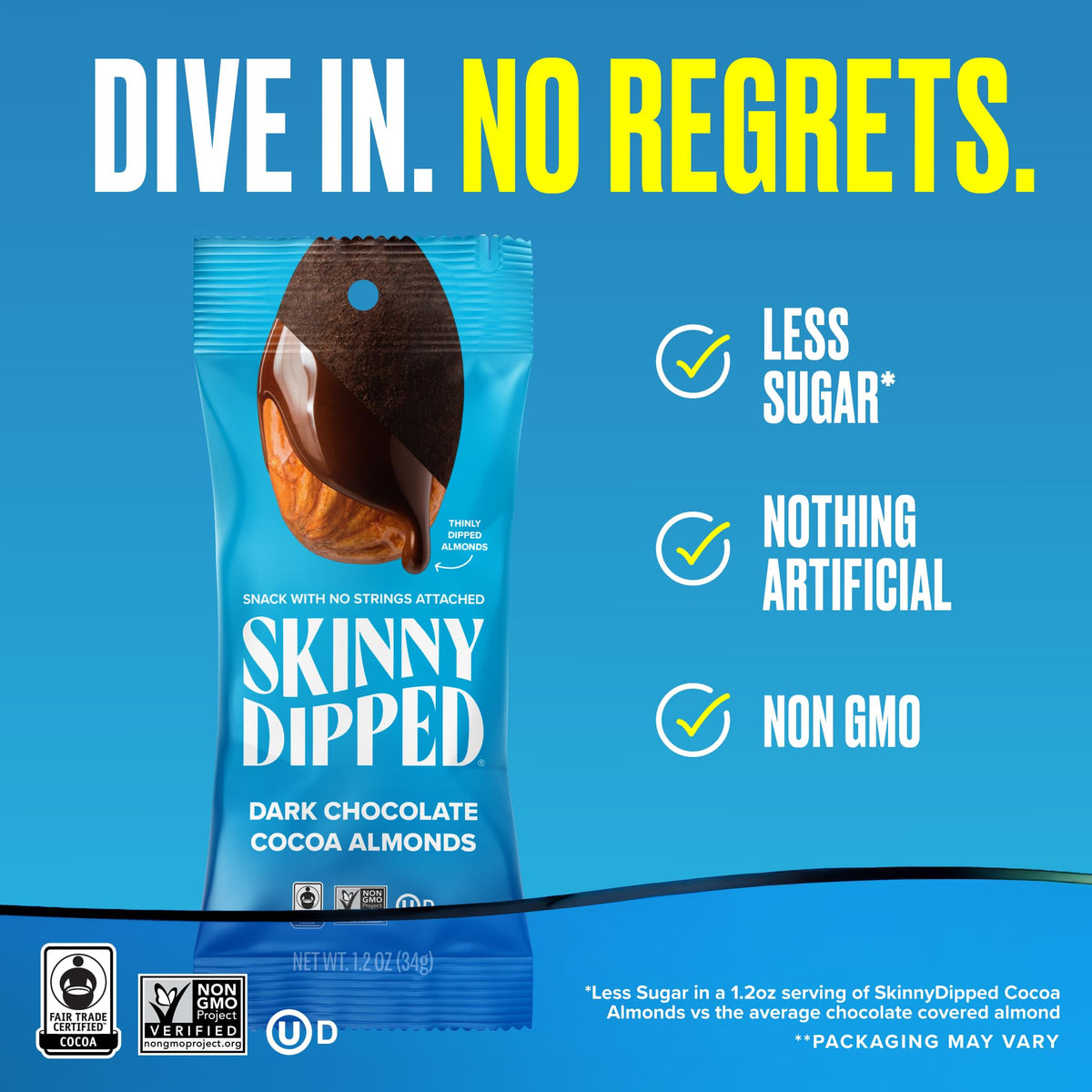 SkinnyDipped maple sugar and sea salt detail conveying balanced flavor.