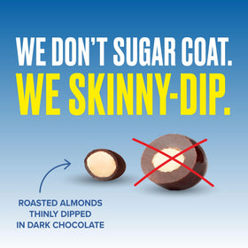 SkinnyDipped resealable bag feature preserves freshness for on-the-go snacking.