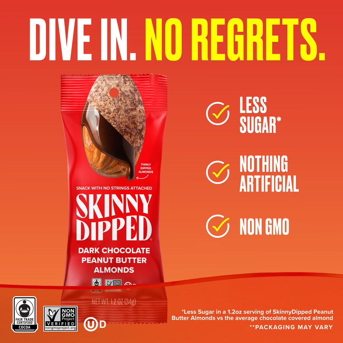 SKINNYDIPPED sea salt kiss close-up highlighting balanced flavor