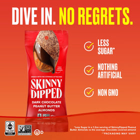 SKINNYDIPPED sea salt kiss close-up highlighting balanced flavor