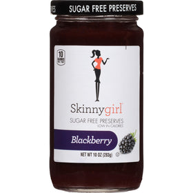 Skinnygirl Blackberry Mule preserves jar on toast, with sugar-free berry boost.