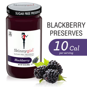 Skinnygirl Blackberry Mule preserves jar added to oatmeal for low-calorie flavor.