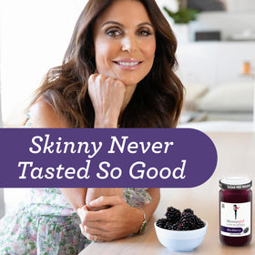 Skinnygirl Blackberry Mule preserves jar on cream cheese toast for fruity twist.