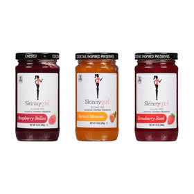 Skinnygirl Strawberry Rose preserves jar for a light, flavorful breakfast option.
