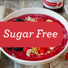 Nutrition panel on Skinnygirl sugar-free preserves highlights low calories per serving