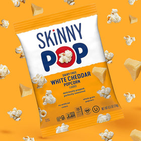 SkinnyPop on-the-go snack in a compact bag