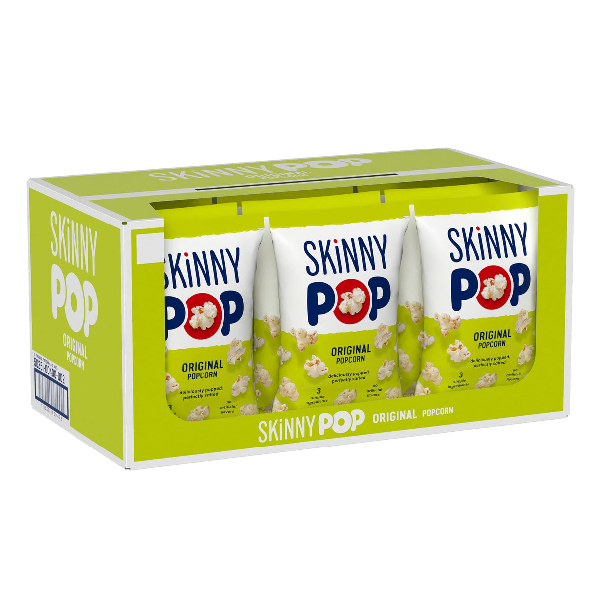 SkinnyPop Original 12-pack bags for sharing and on-the-go snacking