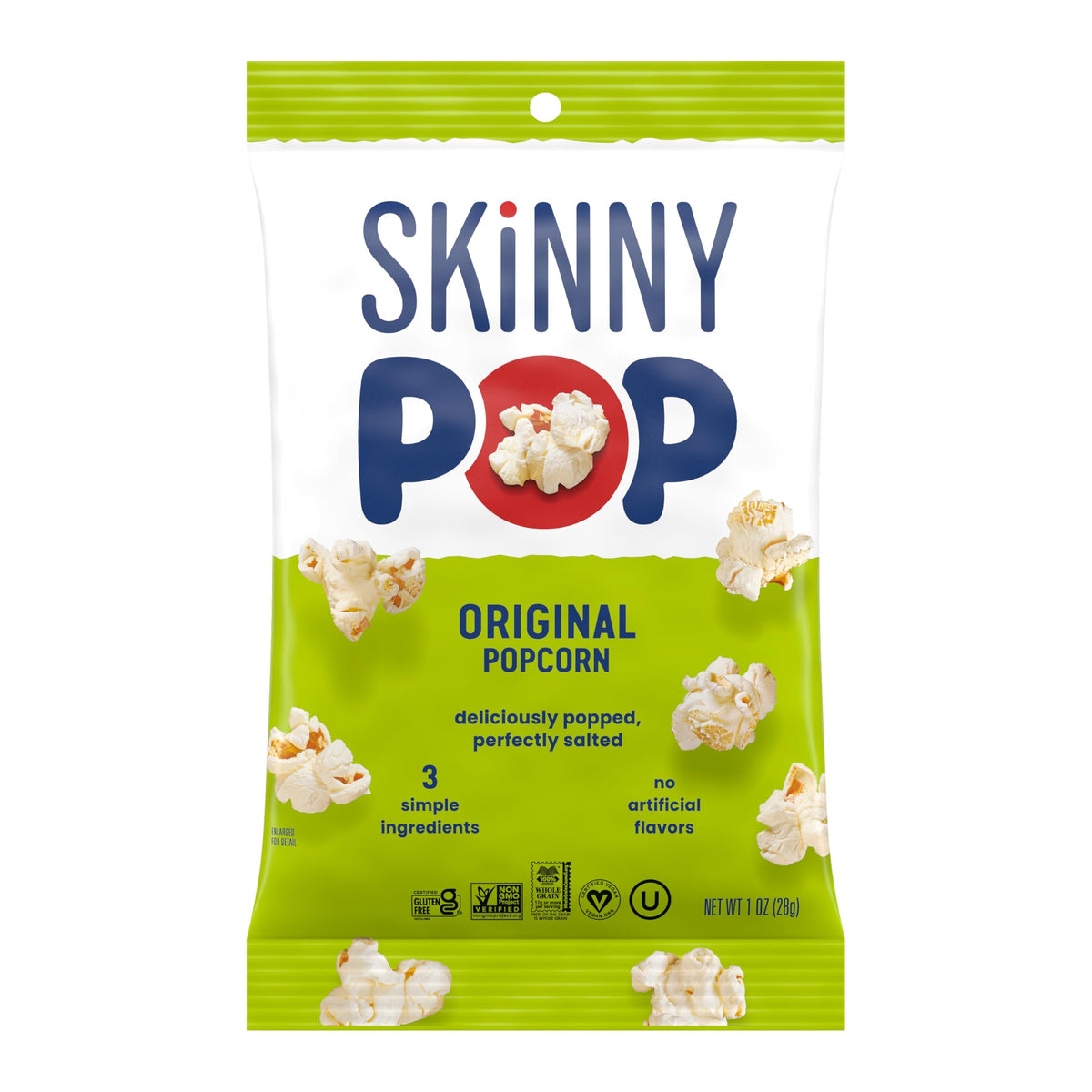 Crisp texture shot conveys a light, satisfying crunch.
