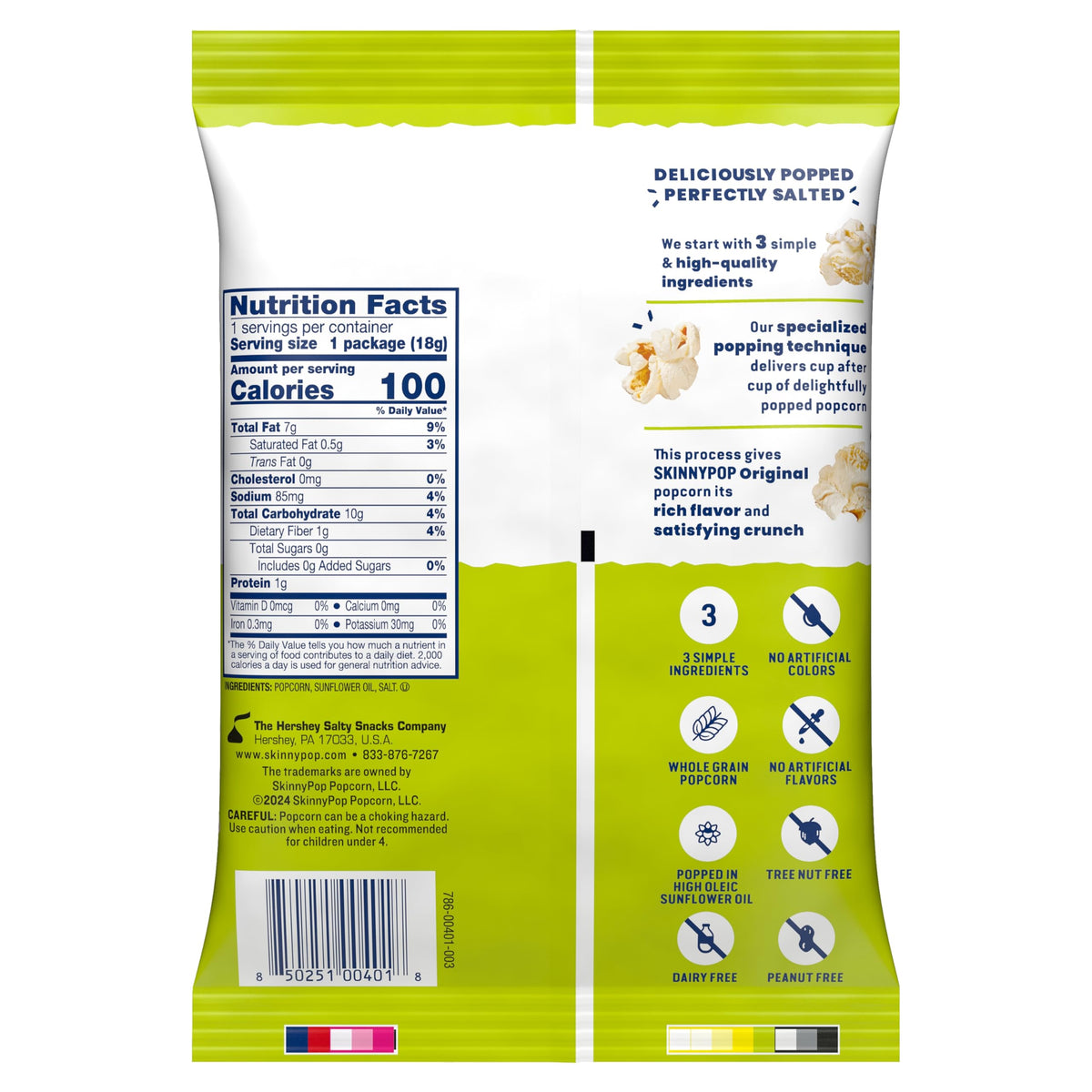 SkinnyPop Original popcorn 30-count box ideal for stocking up and sharing.