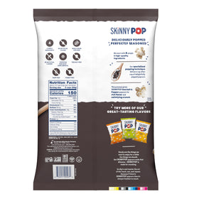 SkinnyPop Sea Salt & Pepper ingredients list; simple, artificial-free.