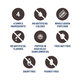 SkinnyPop Sea Salt & Pepper packaging 12ct; convenient snack.
