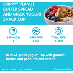 SKIPPY plant-protein peanut butter dip with apples for a satisfying snack.