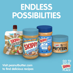 SKIPPY No Sugar Added Chunky Ingredients focus on three simple components