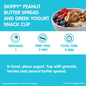 SKIPPY No Sugar Added Chunky Spread close-up highlighting creamy texture and protein
