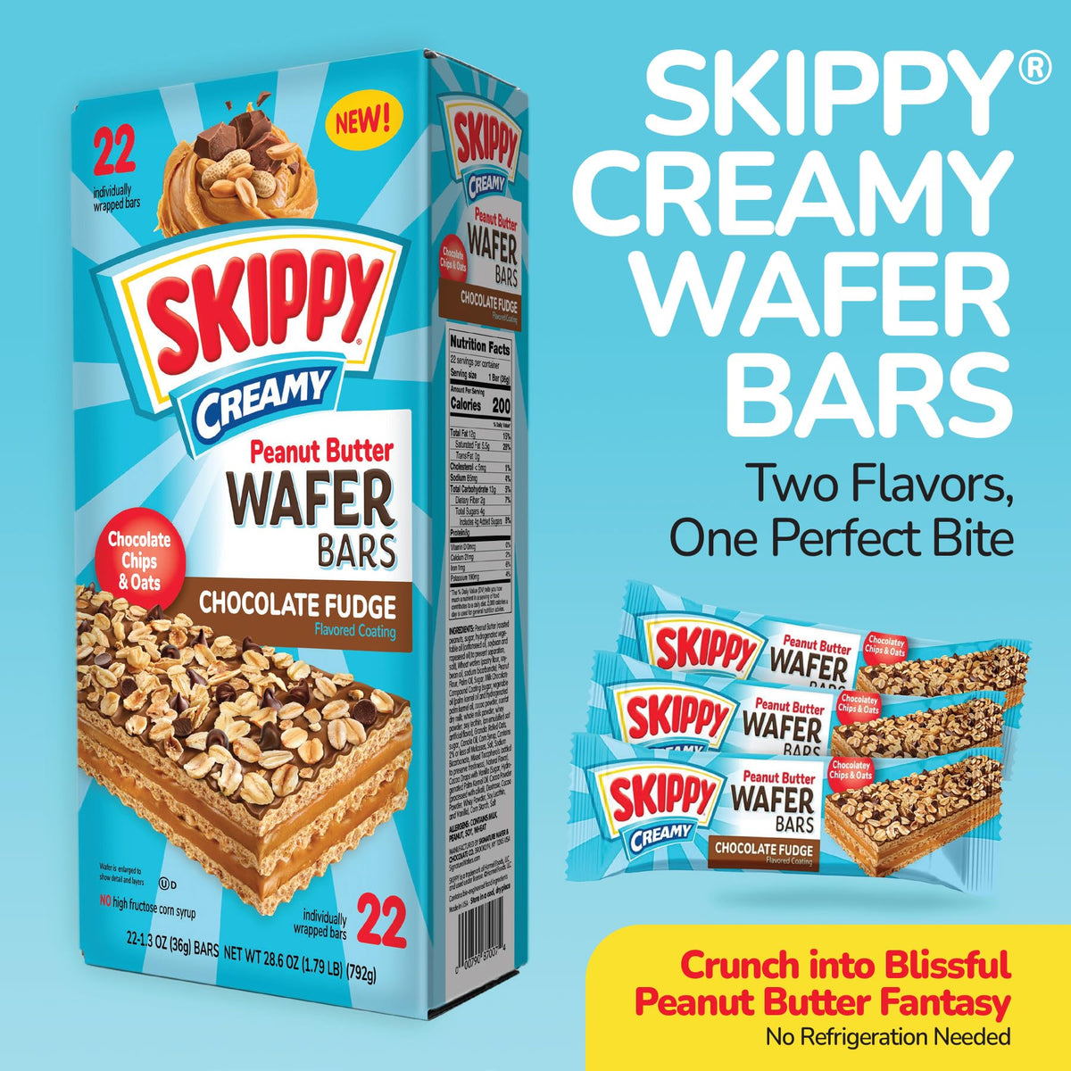 SKIPPY on-the-go snack in a lunchbox-ready package for quick energy