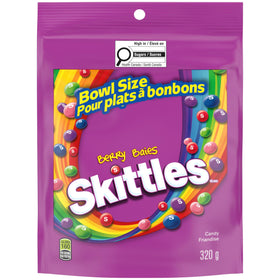 Skittles Berry Mega-Pack 320g in a stand-up pouch with colorful shells.