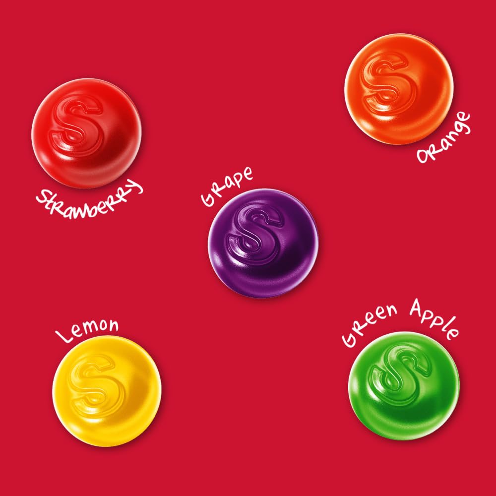 Skittles Gummies Original color close-up showing vivid fruits for a snack upgrade