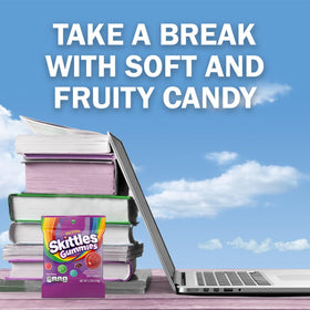 Skittles Gummies Road Trip Snack image communicates travel-friendly candy for long drives