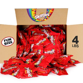 Skittles Original fun-size candy box with mixed flavors, ideal for sharing at events