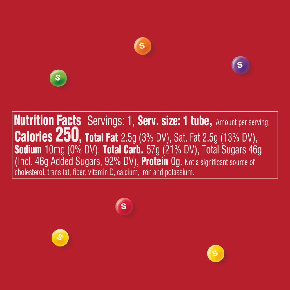 Bright rainbow colors from Skittles Littles tempt taste exploration.