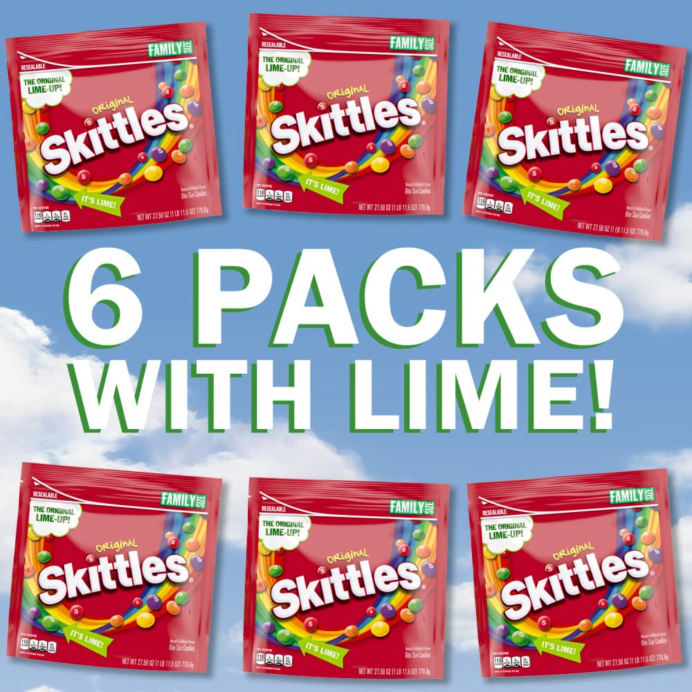 Skittles Original candy buffet setup for weddings or parties