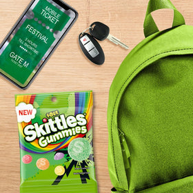 Skittles Sour Gummies multi-flavor chewy image showcases variety for snacking