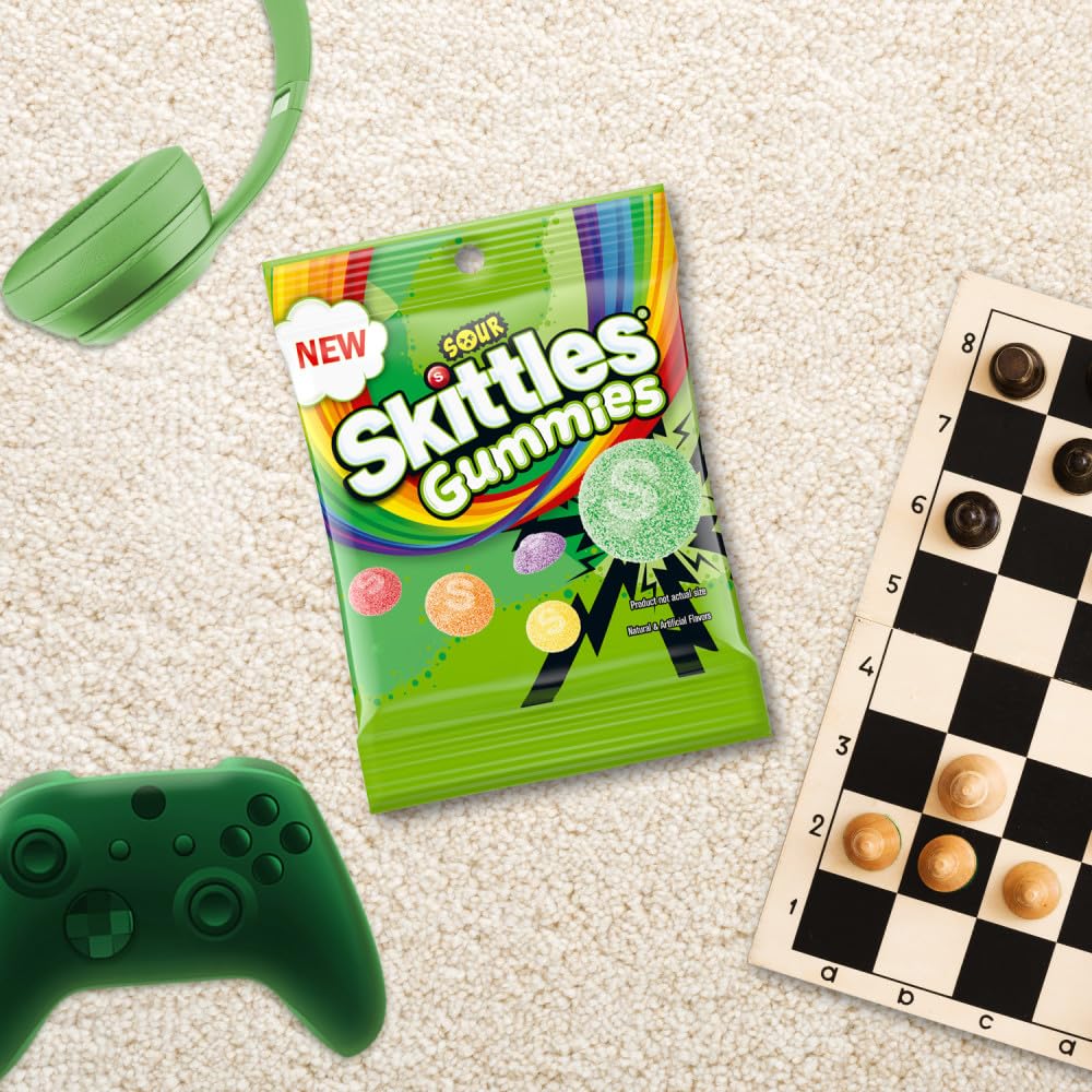 Skittles Sour Gummies on-the-go snack ideal for study breaks