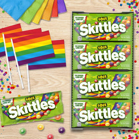 Skittles Sours ideal for movie nights and gatherings as a snack option.