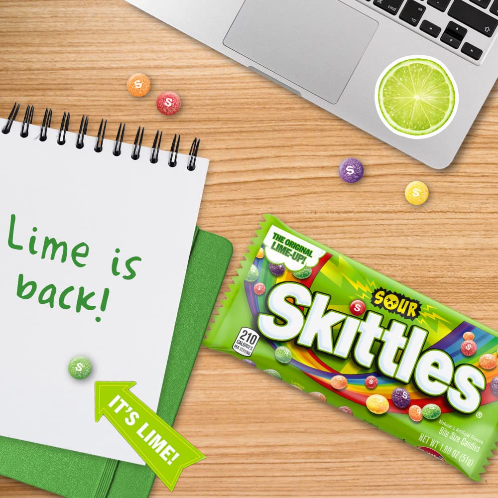 Skittles Sours on-the-go snack for quick cravings.
