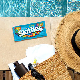 Skittles Tropical fun at parties, boosting dessert table color and variety.